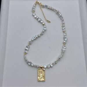 26X22 Handmade Freshwater Baroque Pearl Necklace